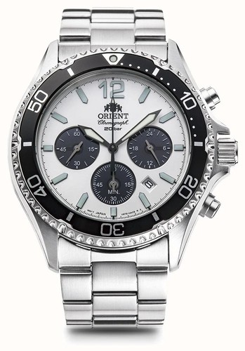 Orient solar chronograph weiß - chronograph,